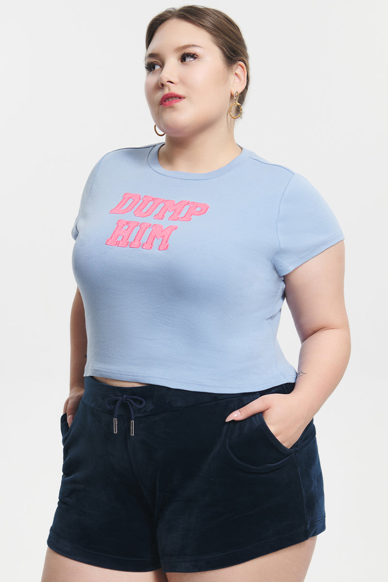 Plus-Size Dump Him Baby Tee