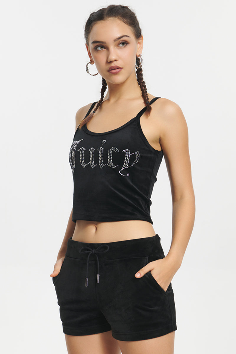 Big Bling Velour Tank Top