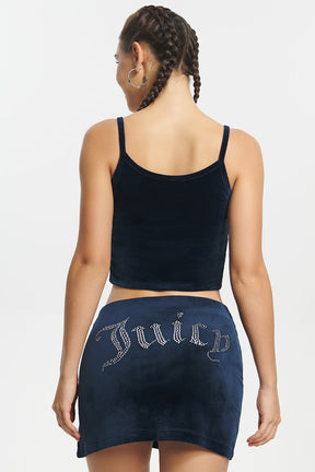 Big Bling Velour Tank Top