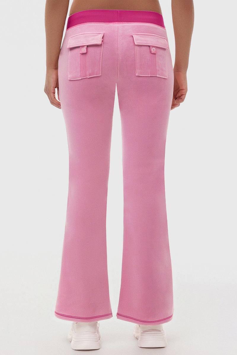 Sweetheart Cotton Velour Track Pants - Juicy Couture