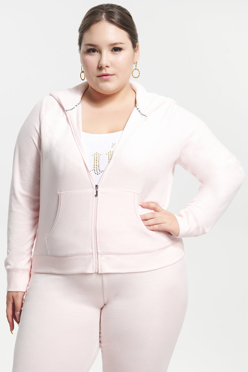 Plus-Size Classic Cotton Velour Hoodie