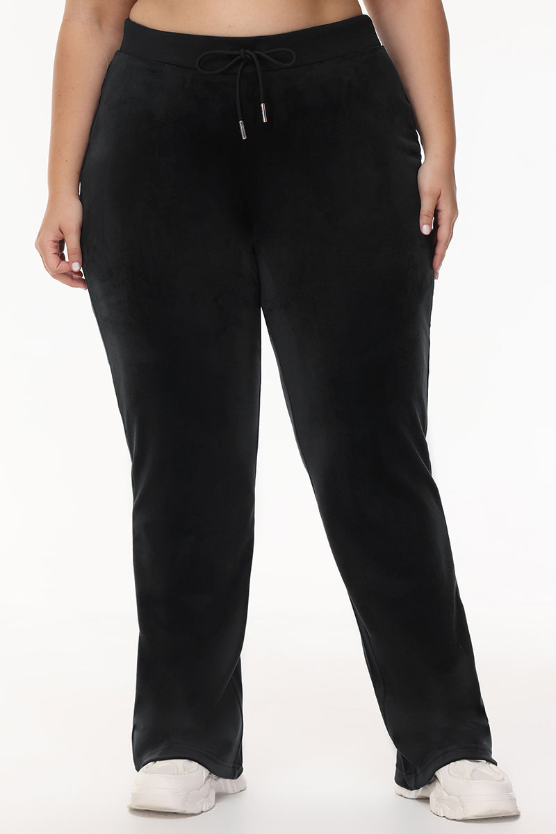 Bride Big Bling Velour Track Pants