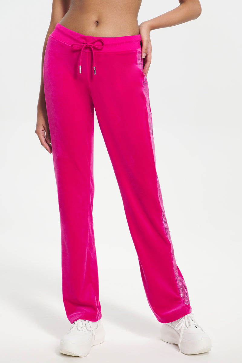 Ombre Bling Velour Track Pants