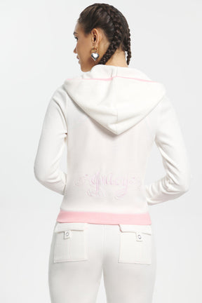 Sweetheart Cotton Velour Hoodie