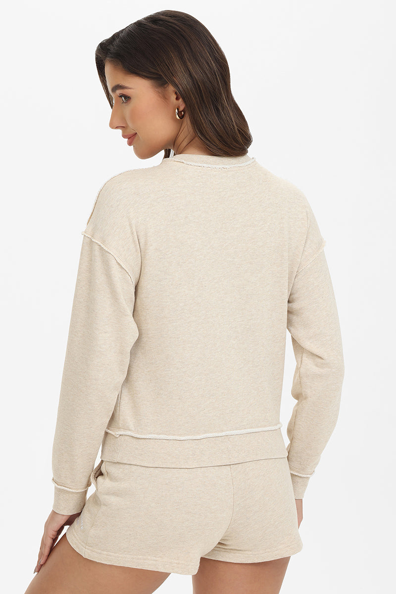 French Terry Embroidered Crewneck - Juicy Couture