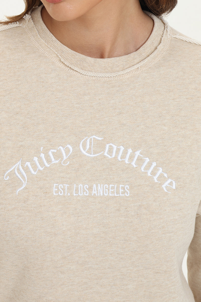 French Terry Embroidered Crewneck - Juicy Couture
