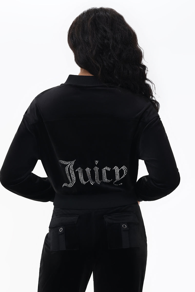 Big Bling Cargo Bomber Jacket - Juicy Couture