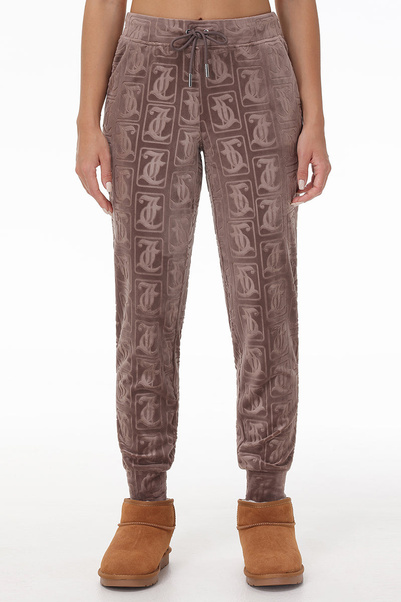 Big Bling Embossed Velour Jogger - Juicy Couture