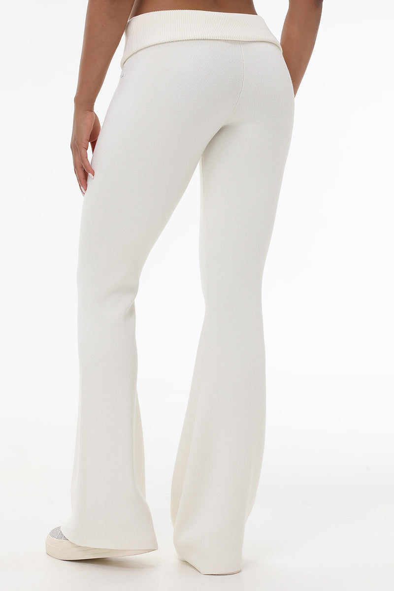 Low Rise Knit Flare Pants