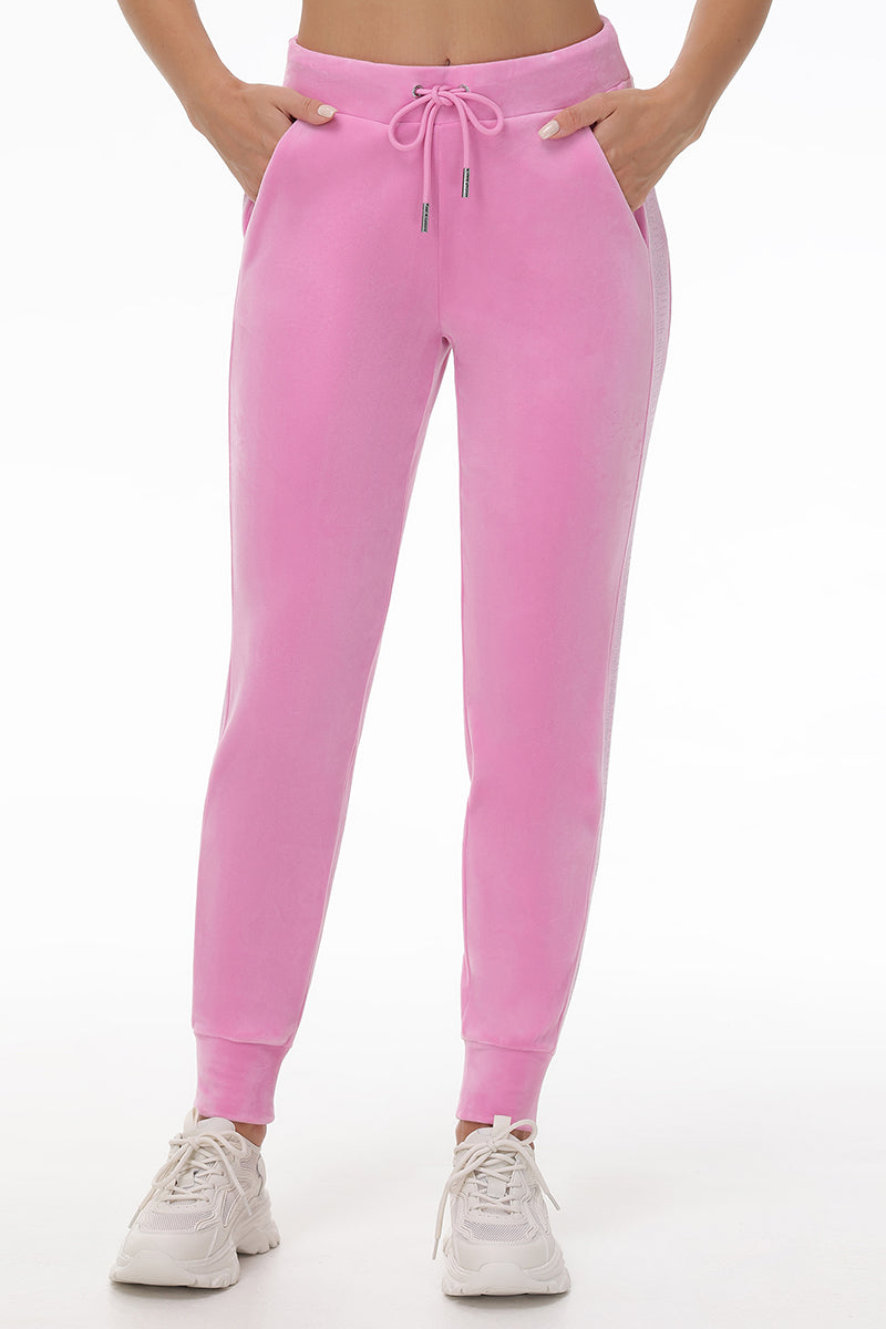 Velour Jogger With Side Bling - Juicy Couture