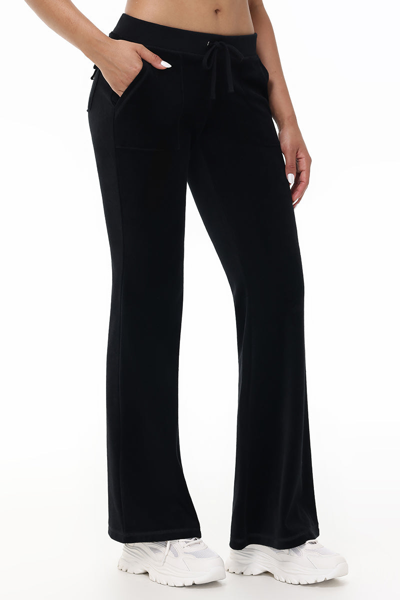 Heritage Cotton Velour Track Pants - Juicy Couture