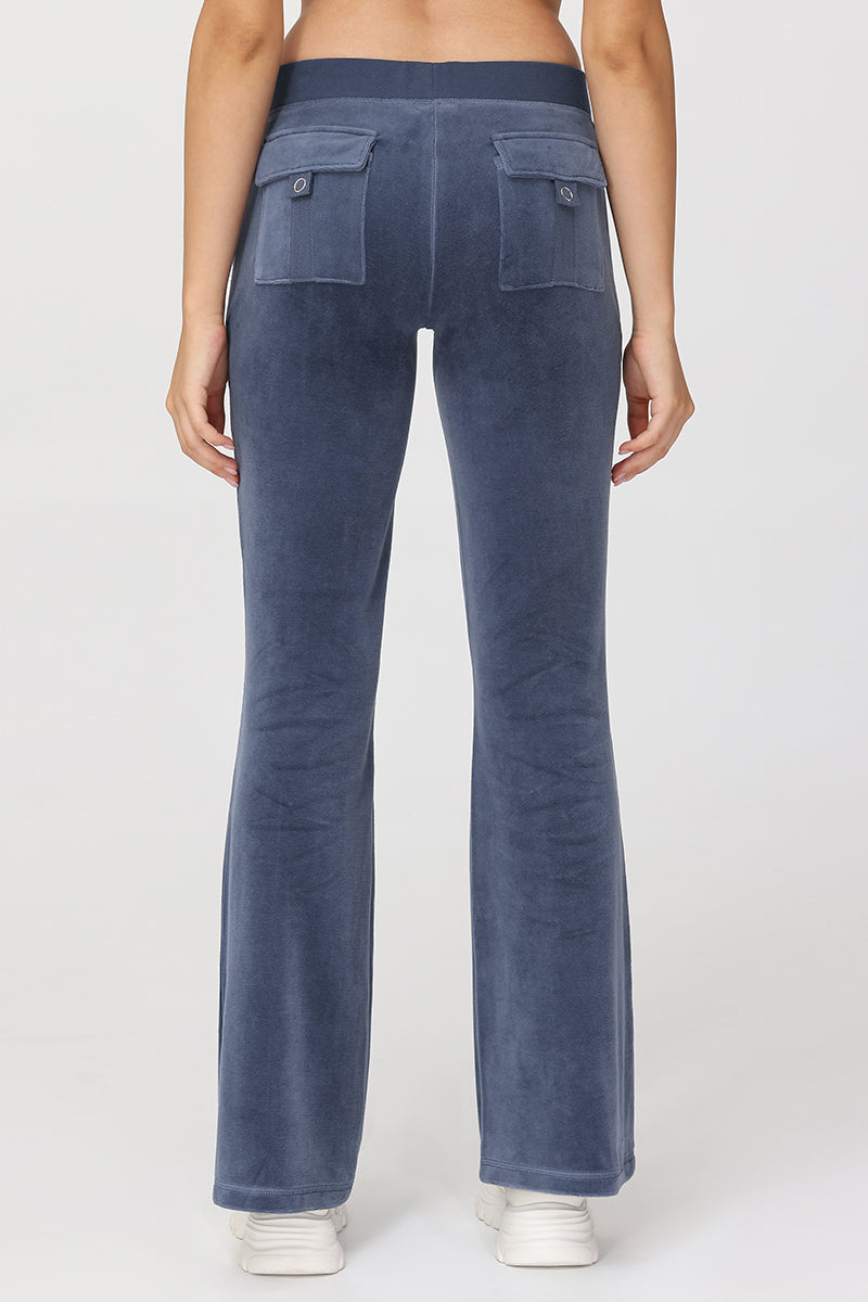 Heritage Cotton Velour Track Pants - Juicy Couture