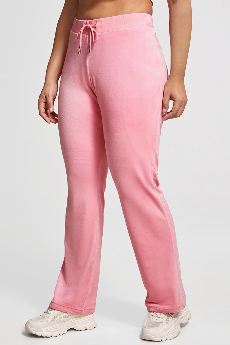 Plus-Size OG Big Bling Velour Track Pants