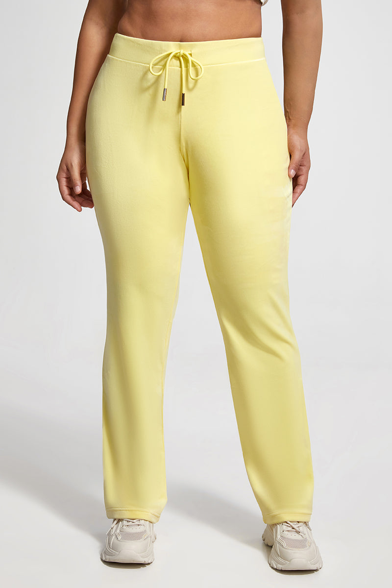Plus-Size OG Big Bling Velour Track Pants