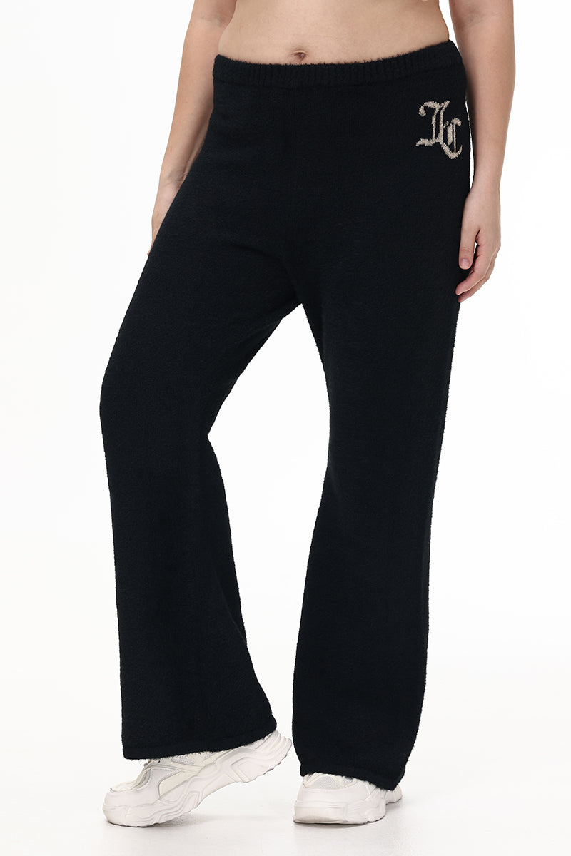 Plus-Size Metallic Eyelash Flared Pant - Juicy Couture