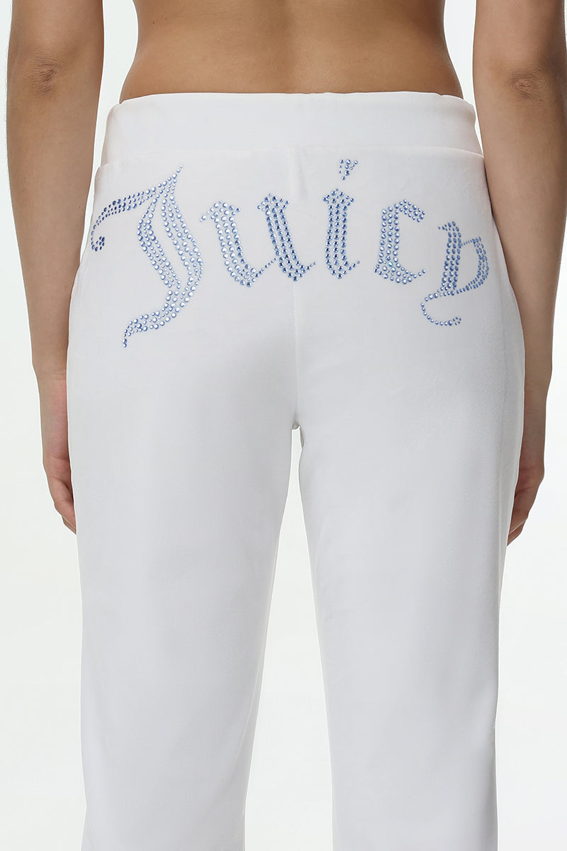 Technicolor Customizable Big Bling Velour Track Pants - Juicy Couture