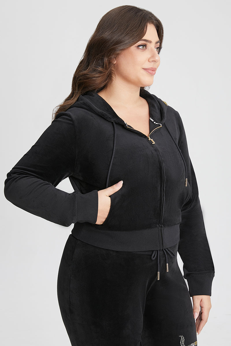 Plus-Size 30th Birthday Ombre Bling Hoodie - Juicy Couture