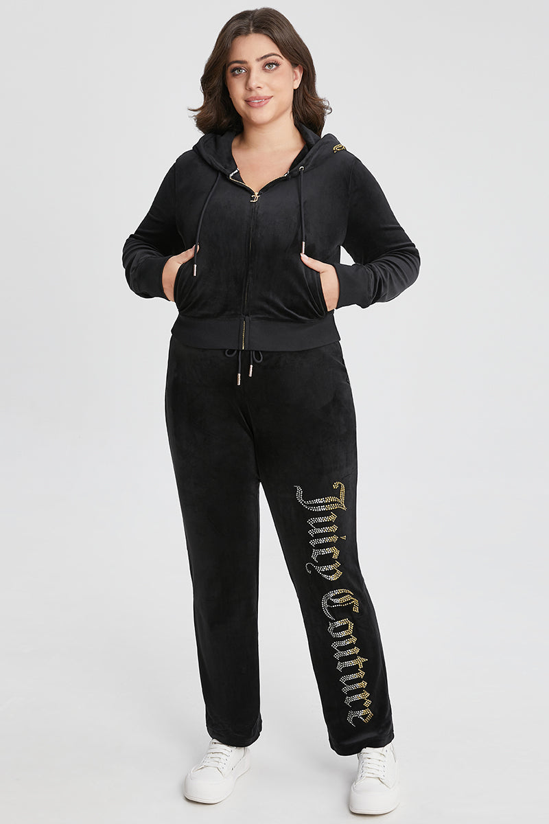 Plus-Size 30th Birthday Ombre Bling Hoodie - Juicy Couture