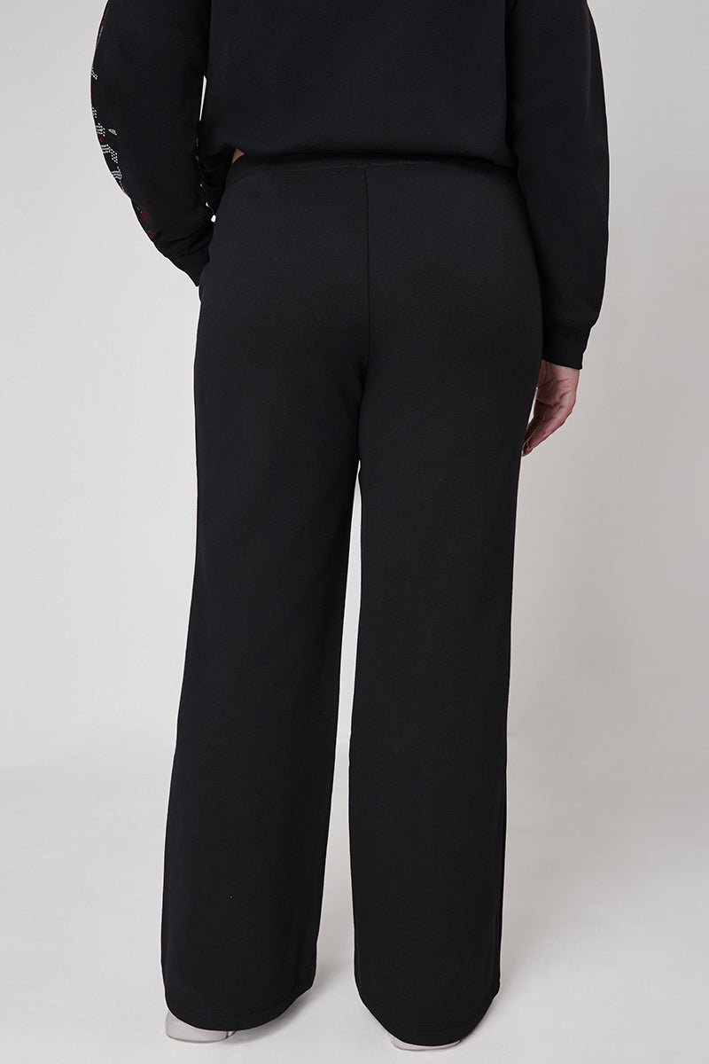 Plus-Size Roses Wide Leg Track Pants - Juicy Couture