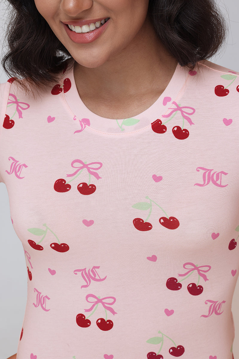 All Over Cherry Baby Tee