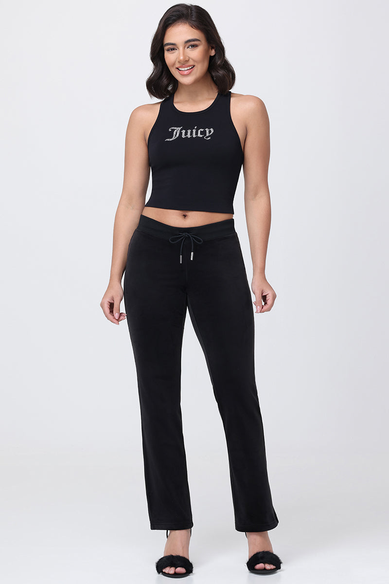 Small Bling High Neck Crop Tank