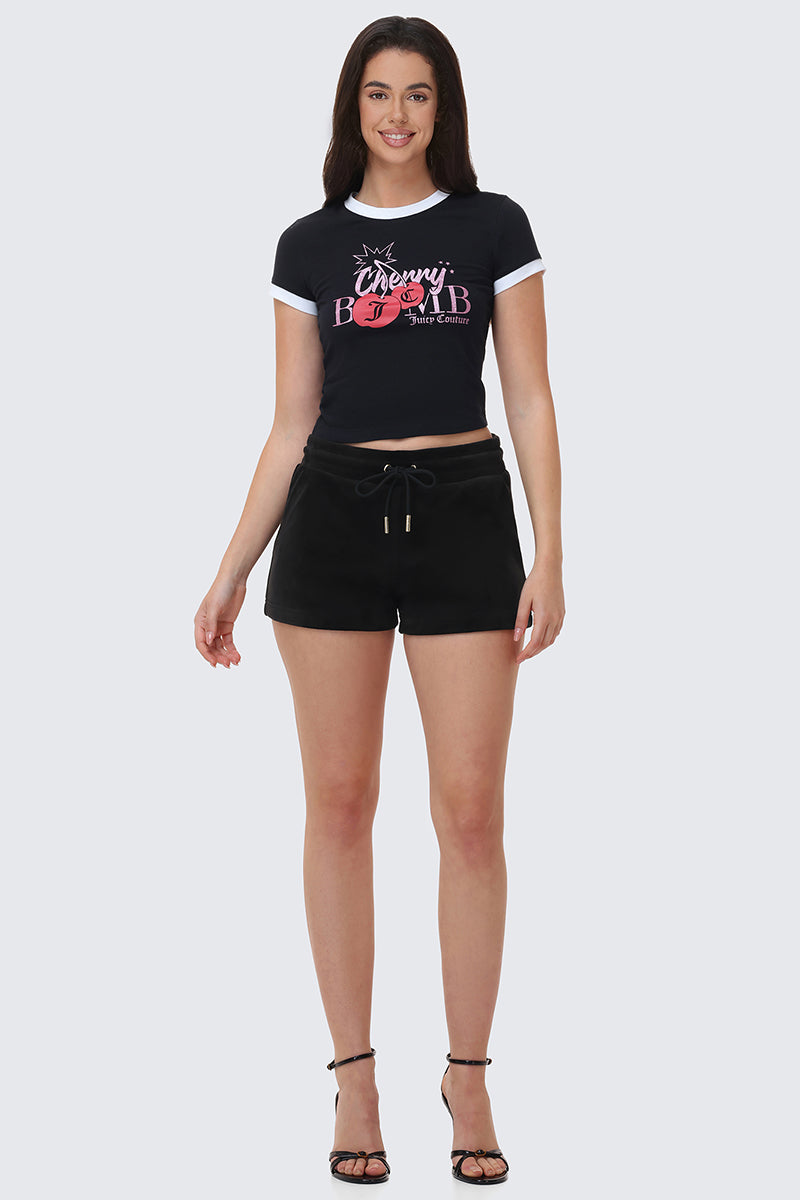 Big Bling Velour Shorts