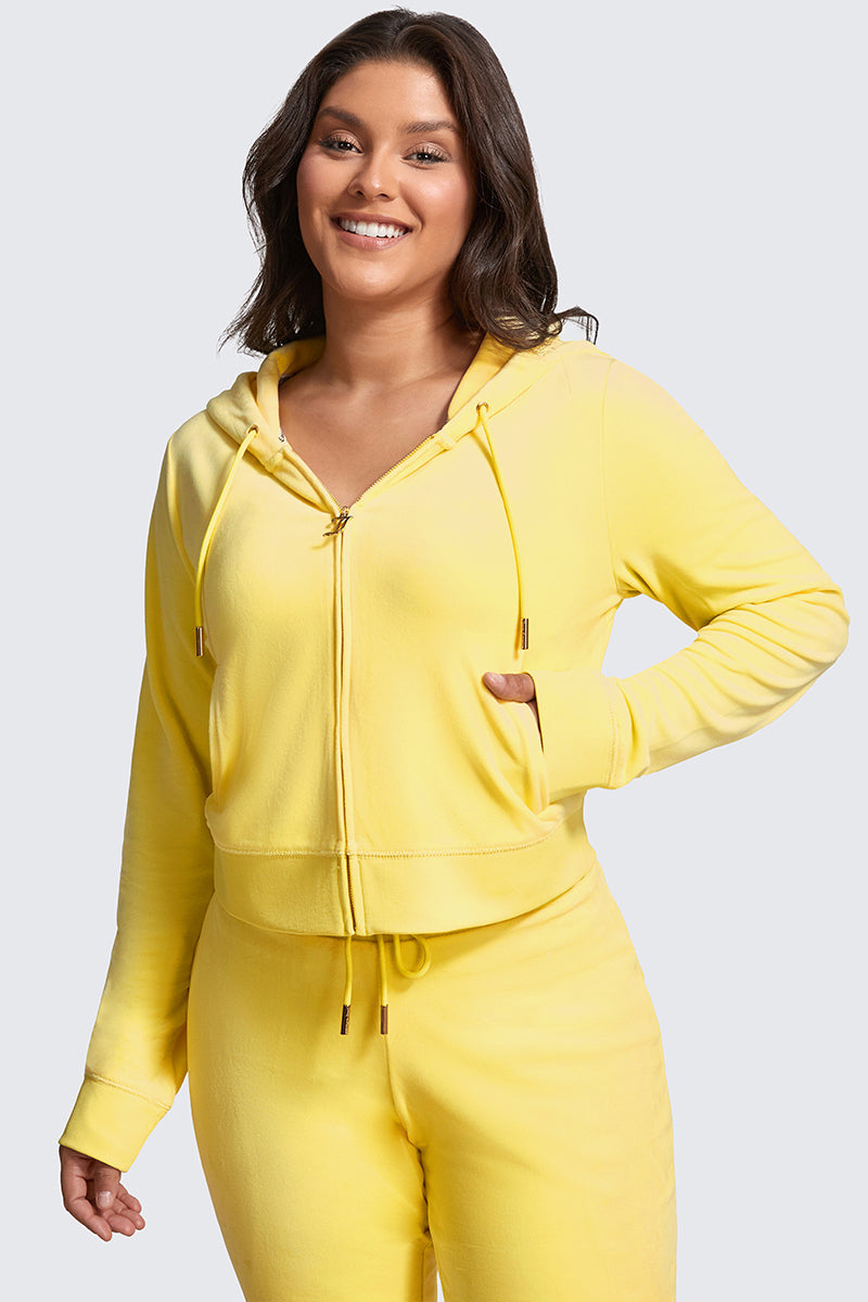 Plus-Size OG Big Bling Velour Hoodie