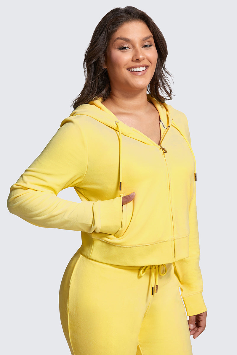 Plus-Size OG Big Bling Velour Hoodie