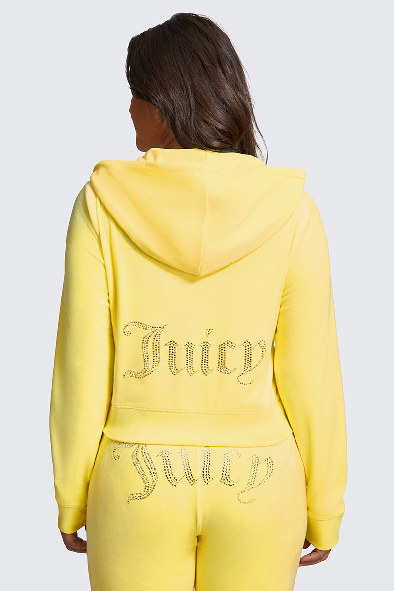 Plus-Size OG Big Bling Velour Hoodie