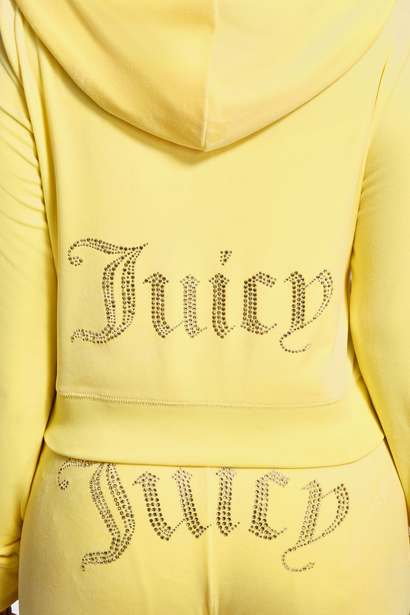 Plus-Size OG Big Bling Velour Hoodie