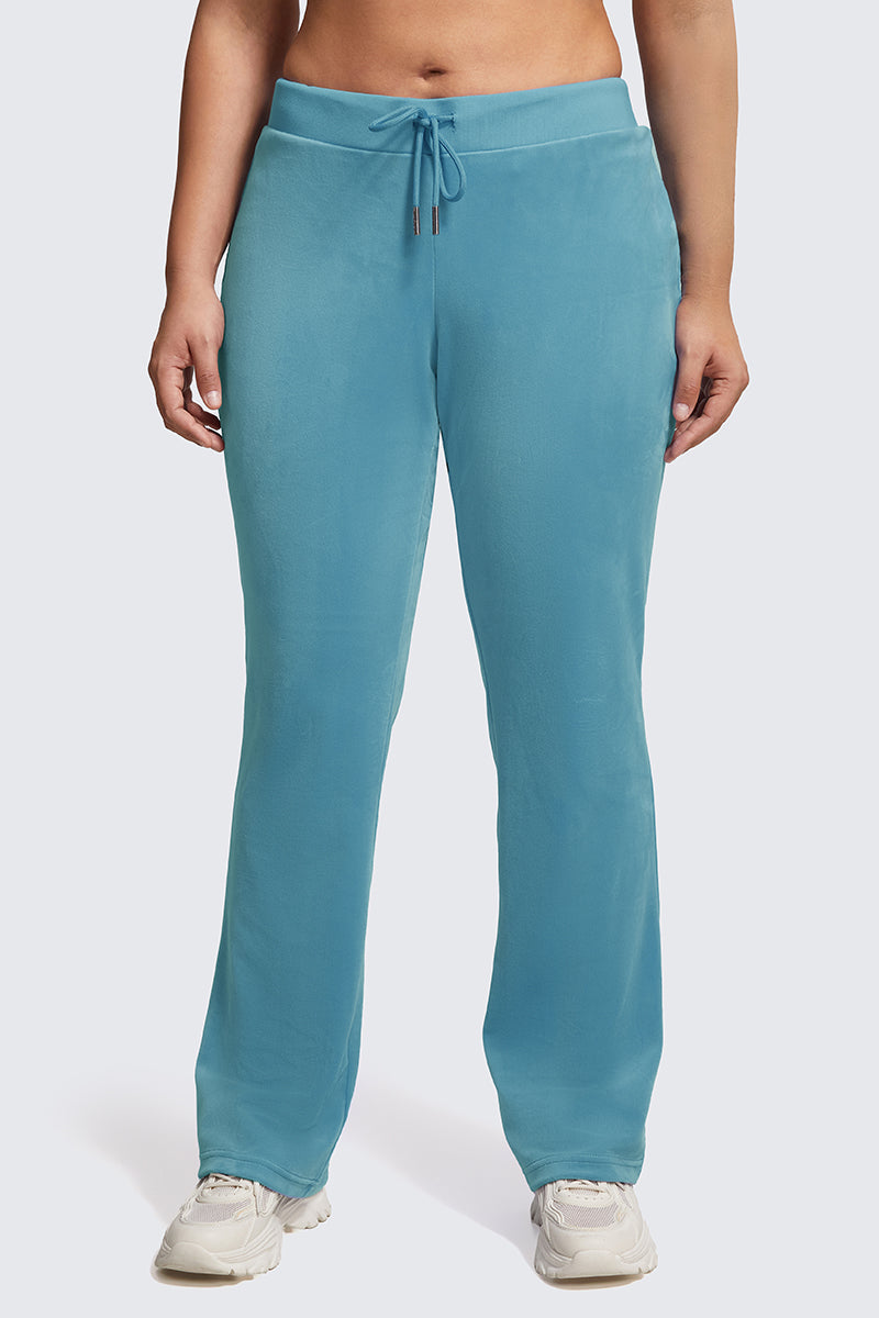 Plus-Size OG Big Bling Velour Track Pants