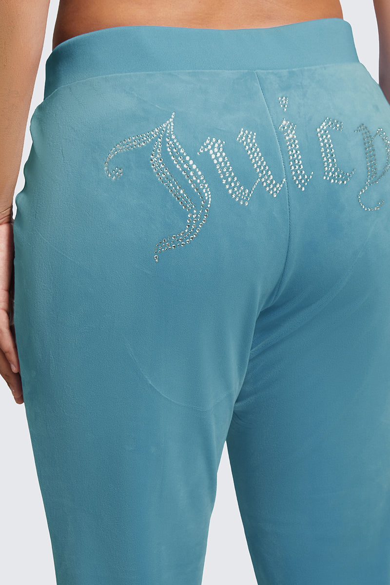 Plus-Size OG Big Bling Velour Track Pants