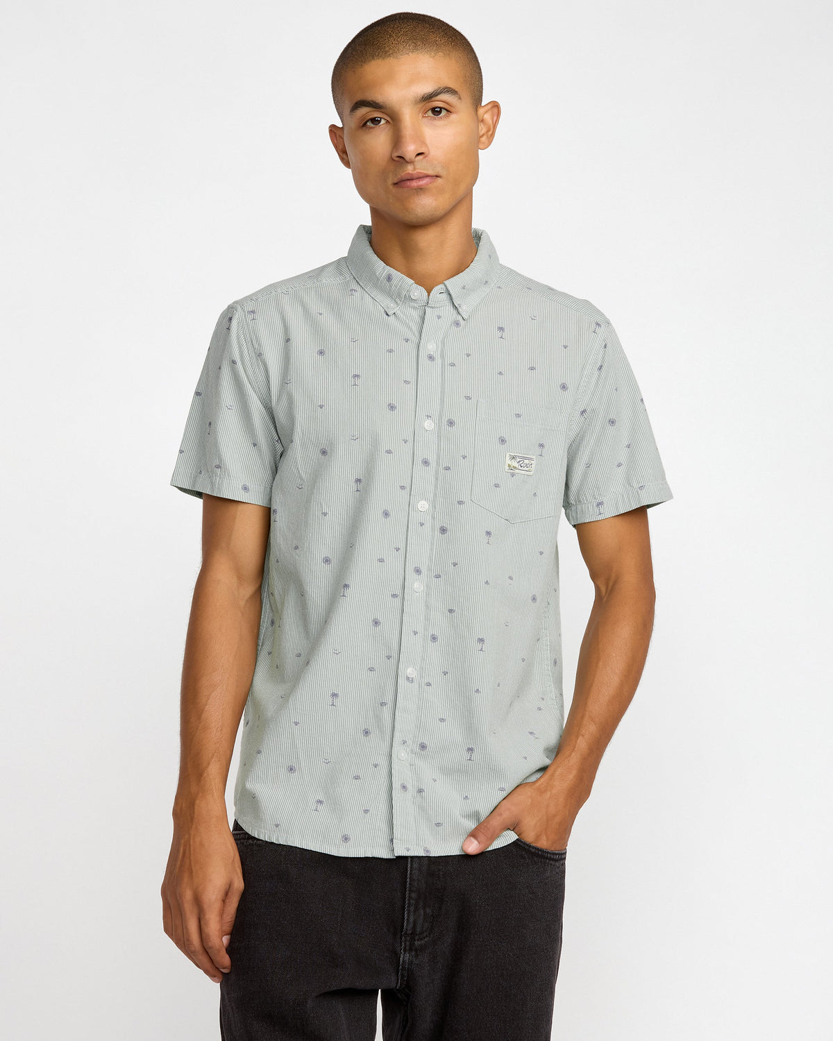 Exotica Seersucker Long Sleeve Tee - RVCA