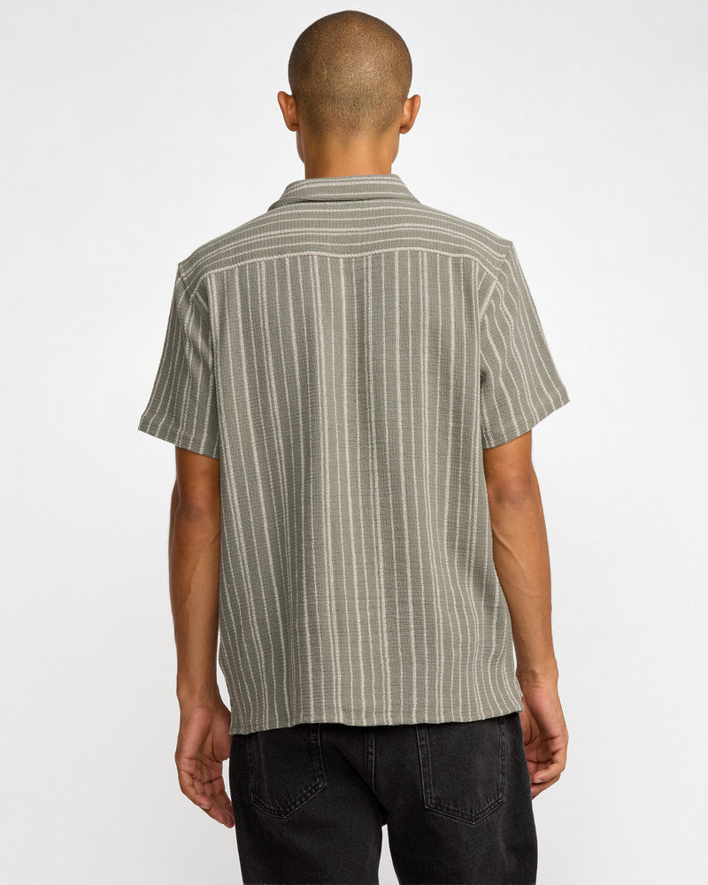 VAcancy Stripe Short Sleeve Shirt - RVCA