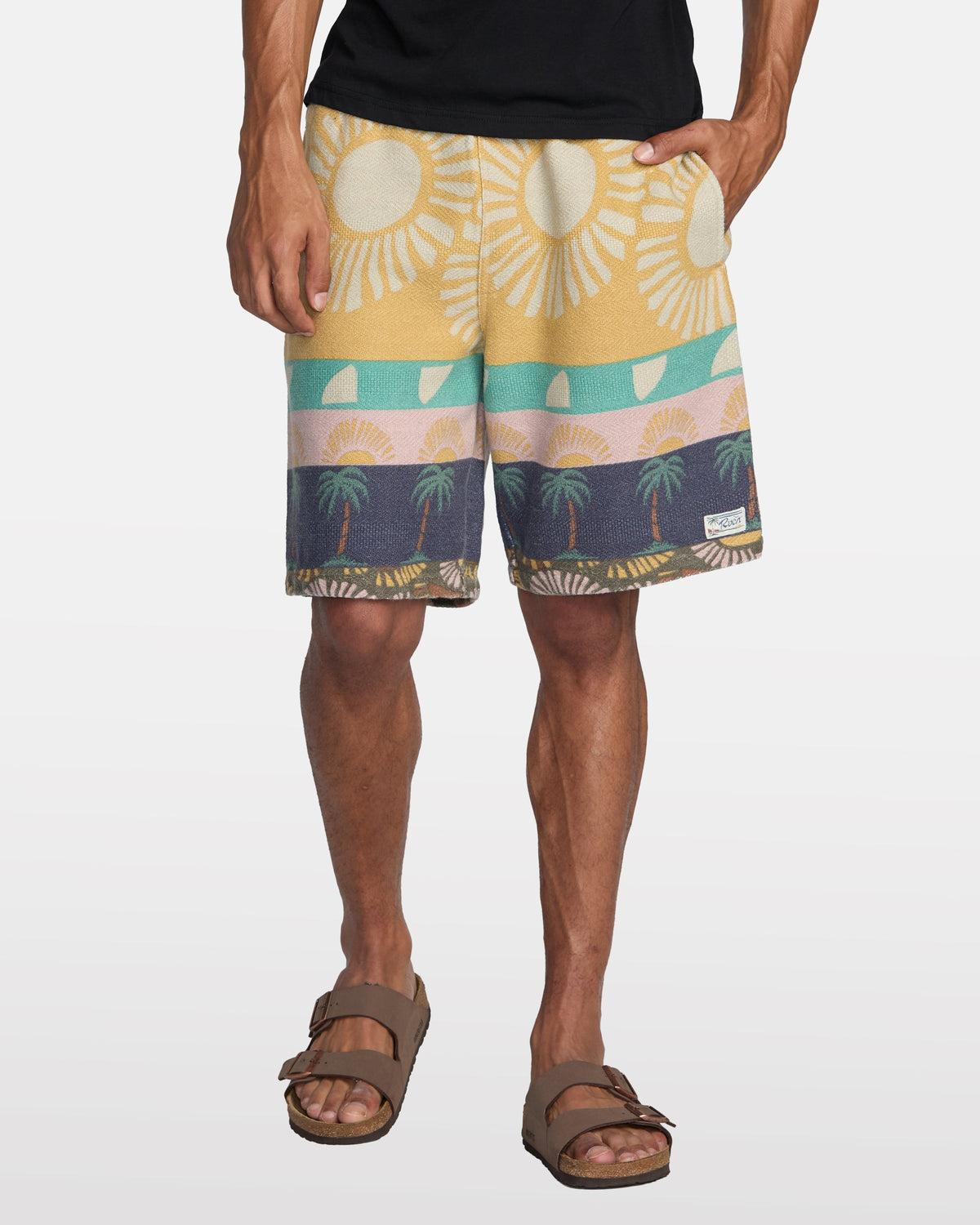 Exotica Stripe Elastic 19" Short - RVCA