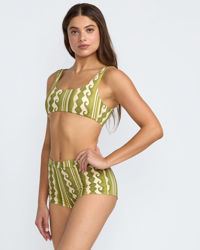 Beach Wave Lace Back Bralette Bikini Top - RVCA