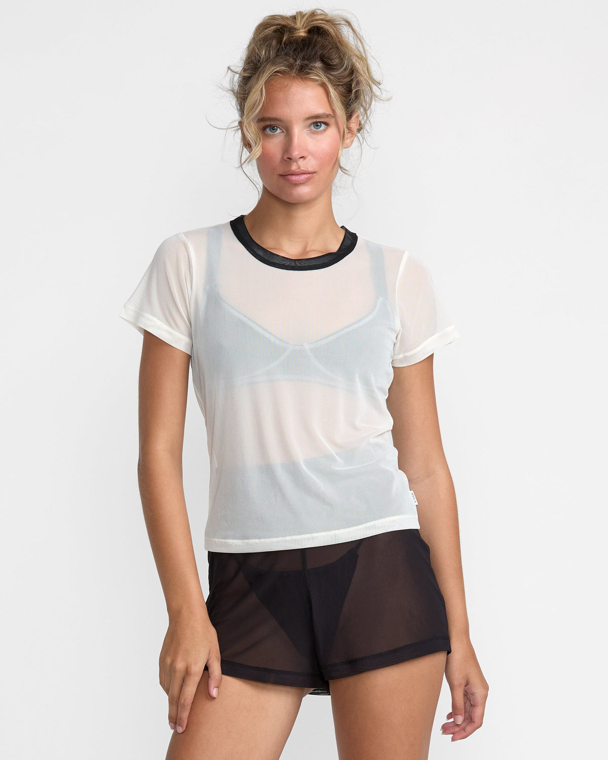 Aren Mesh Baby Tee - RVCA