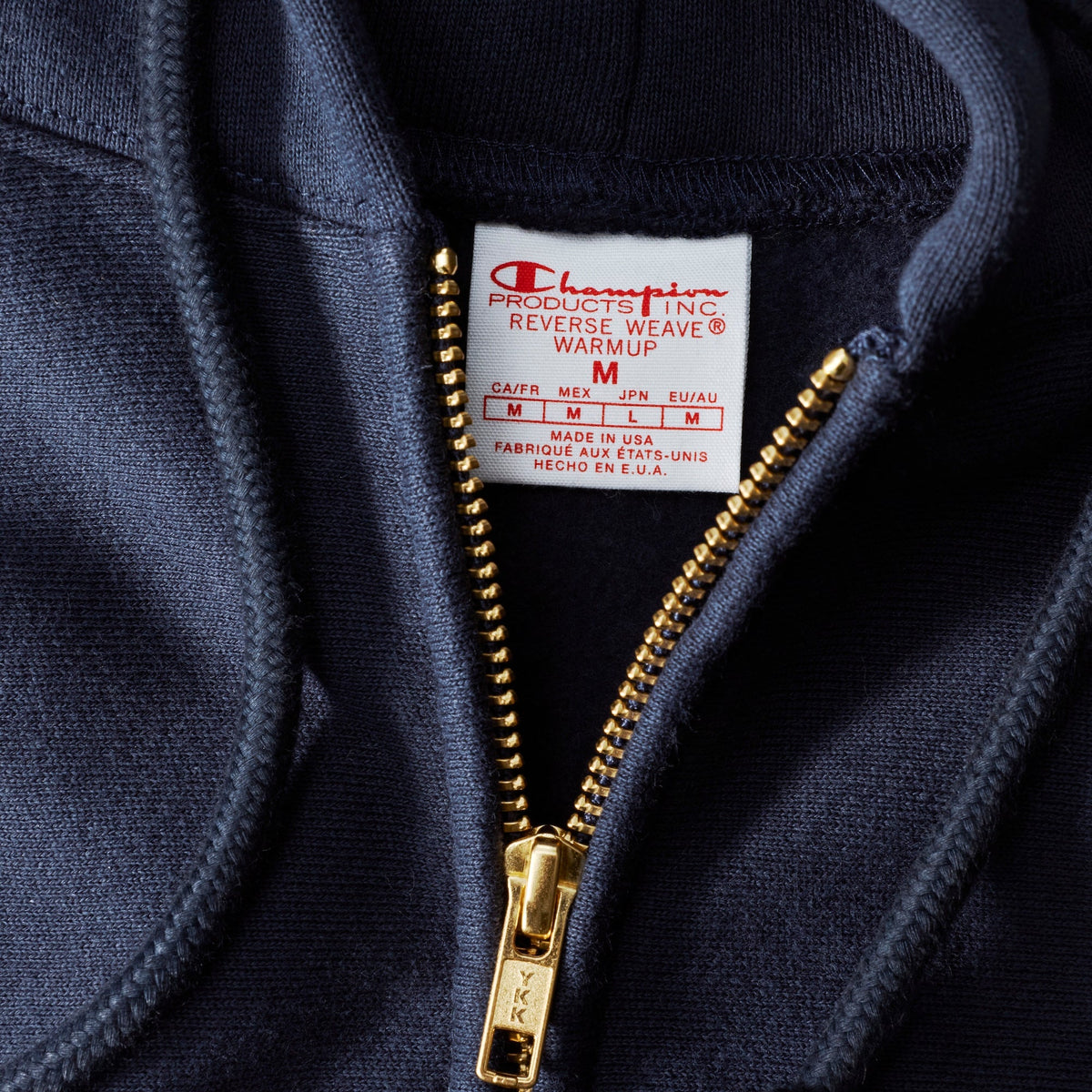 USA Reverse Weave® Zip Hooded Sweatshirt