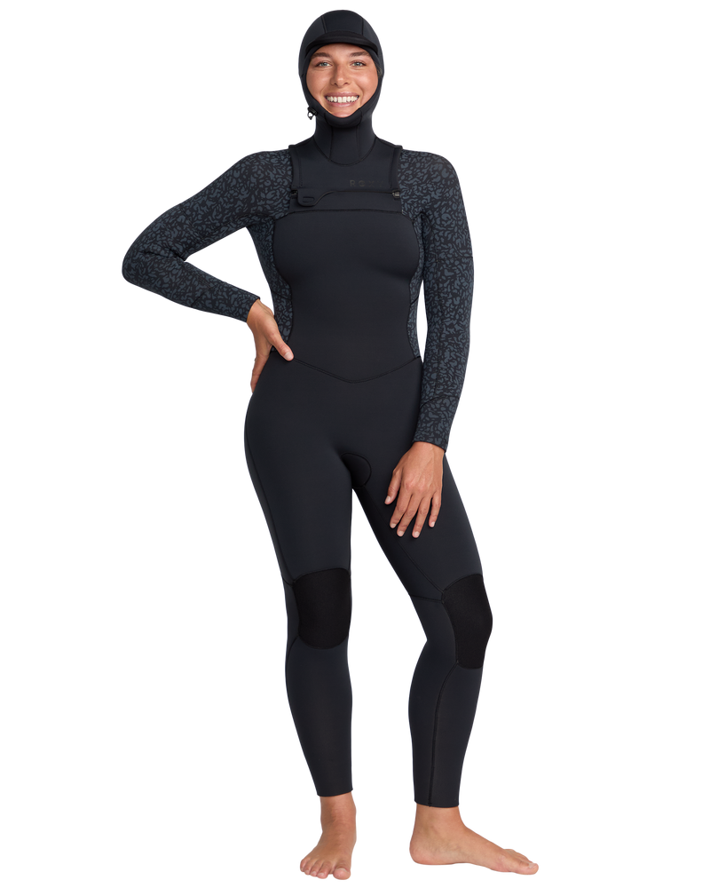 5/4mm Swell Natural Hooded Front Zip Wetsuit