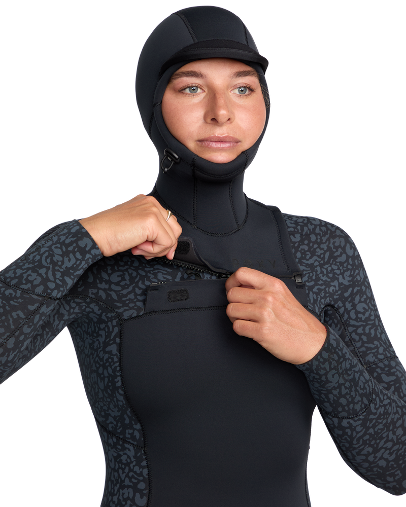 5/4mm Swell Natural Hooded Front Zip Wetsuit