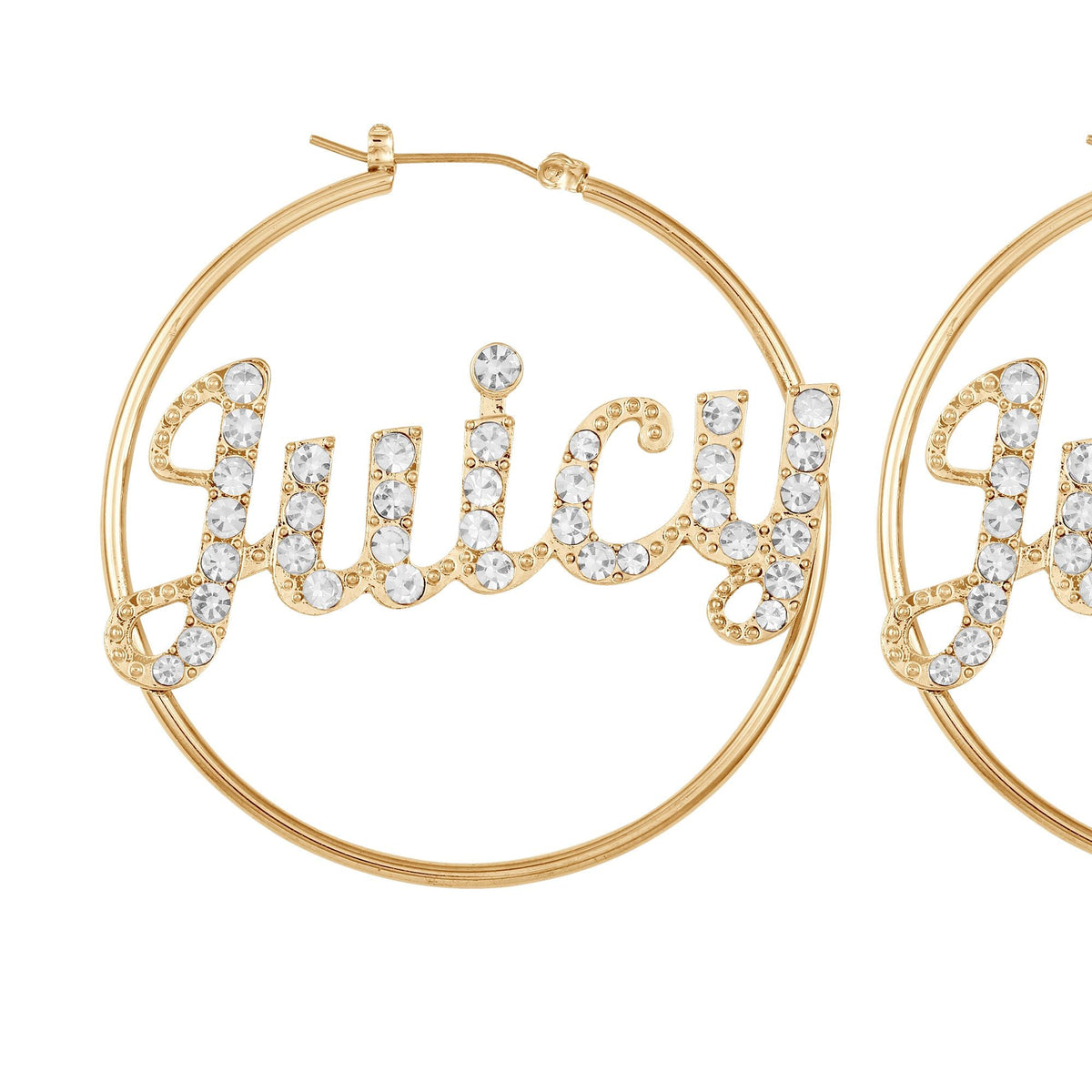 Juicy Logo Hoop Earrings