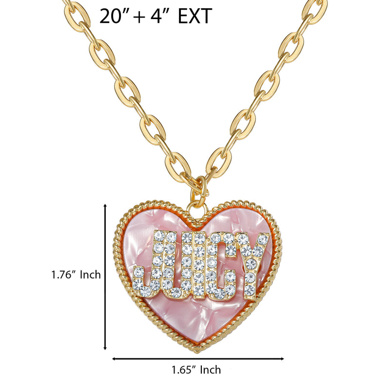 JUICY Heart Pendant Necklace