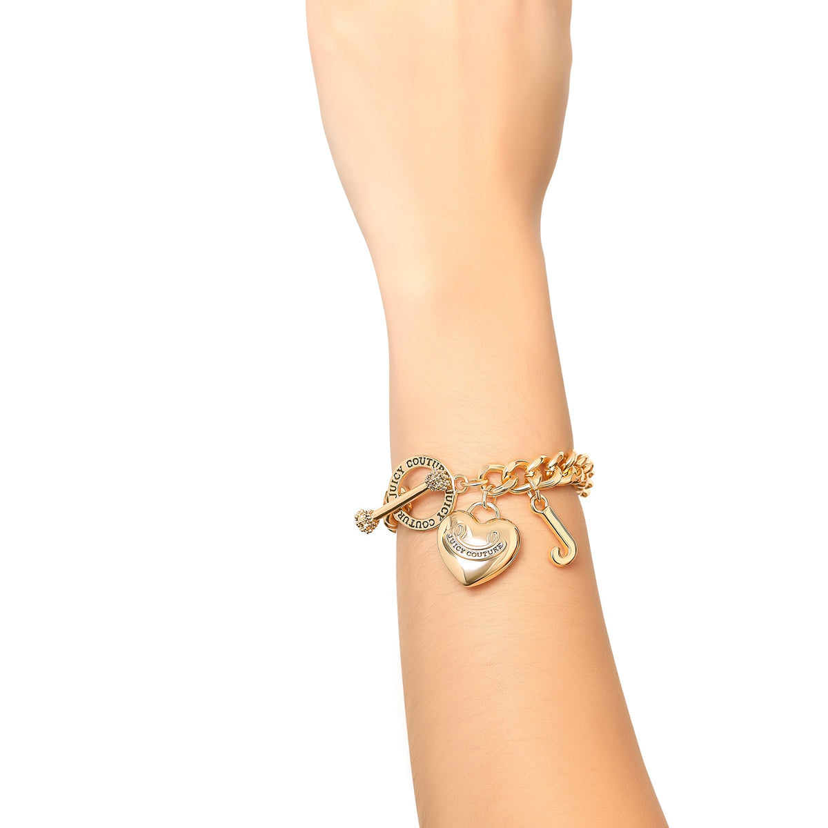 Heart Charm Toggle Bracelet - Juicy Couture