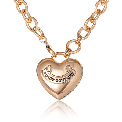 Long Heart Pendant Necklace - Juicy Couture