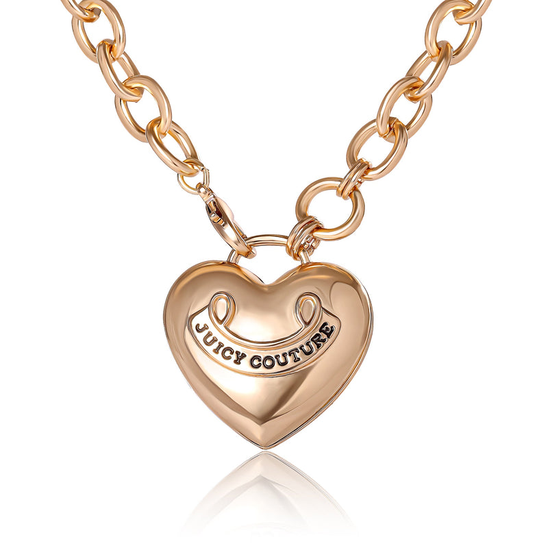 Long Heart Pendant Necklace - Juicy Couture