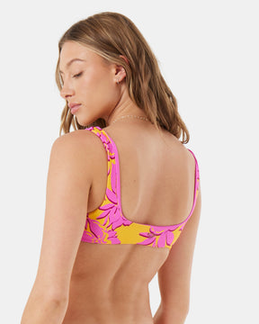 Island Time Reversible Square Neck Bralette Bikini Top - Roxy