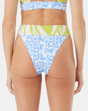 Bali Breaks Banded High Leg Cheeky Bikini Bottom - Roxy