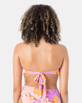 Bell Bottom Blooms Ring Bandeau Bikini Top - Roxy