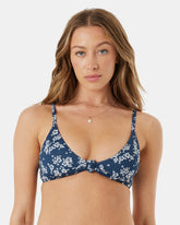 Hibiscus Haven Knot Bralette Bikini Top - Roxy