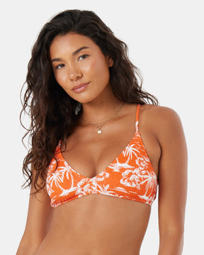 Vacay Vibes Athletic Triangle Bikini Top - Roxy